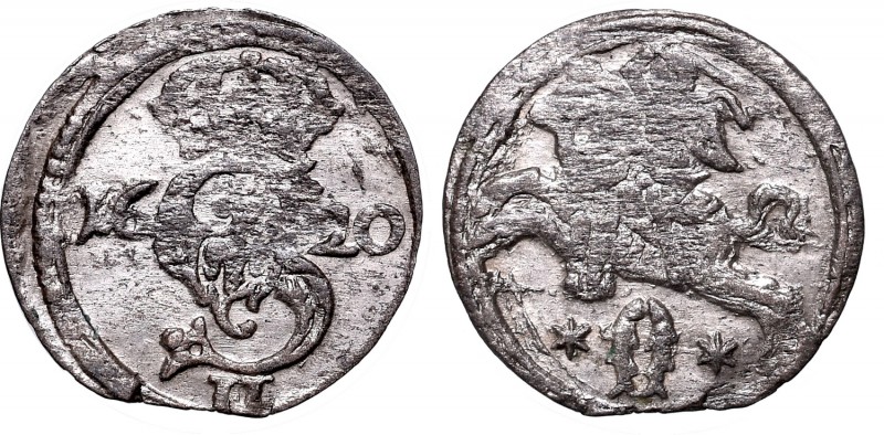 Sigismund III Wasa, 2 denari 1620, Vilnius
Zygmunt III Waza, Dwudenar 1620, Wil...