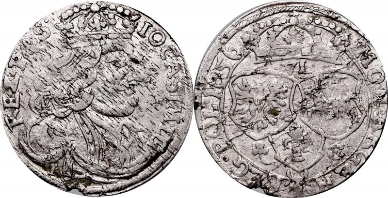 John II Casimiri, 6 groschen 1656 IT, Crakau
Jan II Kazimierz, Szóstak 1656 IT,...