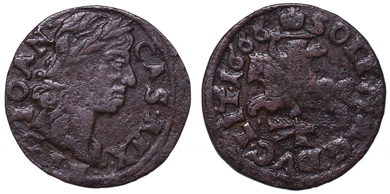 John II Casimir, Solidus 1666, Kaunas
Jan II Kazimierz, Szeląg litewski 1666, K...