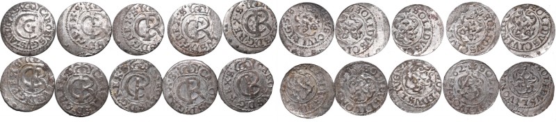 A set of coins from Riga mint from 1658-1663
Zestaw szelągów ryskich z lat 1658...