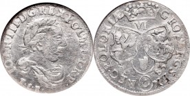 John III Sobieski, 6 groschen 1683 TLB, Bromberg - GCN AU50
Jan III Sobieski, Szóstak 1683 TLB, Bydgoszcz - GCN AU50
 Pięknie zachowany egzemplarz, ...