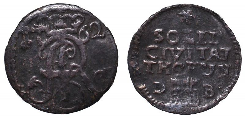 Augustus III Sas, Solidus 1762, Thorn-rare
August III Sas, Szeląg 1762, Toruń-n...