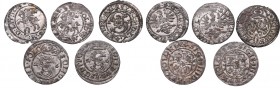 Set of 5 coins Sigismund III Wasa
Zygmunt III Waza, Zestaw 5 szelągów
 Pięknie zachowane egzemplarze z Wilna i Bydgoszczy. Ładnie wybite, połysk. 
...