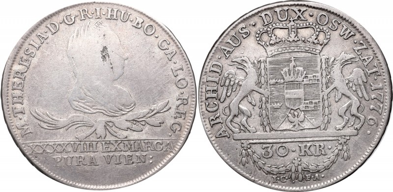 Principality of Oświęcim-Zator, Maria Theresia, 30 kreuzer 1776
Księstwo Oświęc...