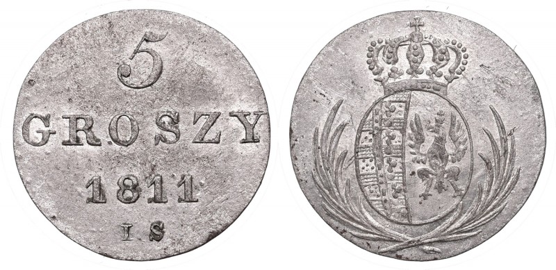 Księstwo Warszawskie, 5 groszy 1811
 

Grade: XF/XF+ 
 Polen, Poland, German...