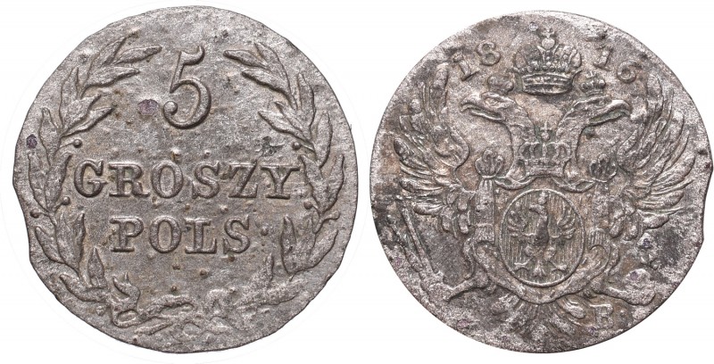 Kingdom of Poland, Alexander I, 5 groschen 1816, Warsaw
Królestwo Polskie Aleks...