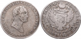 Kingdom of Poland, Nicholas I, 5 zloty 1829 FH
Królestwo Polskie, Mikołaj I, 5 złotych 1829 FH
 Naturalny, obiegowy egzemplarz. Patyna. 

Grade: V...