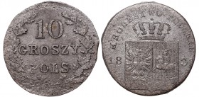 November Uprising, 10 groschen 1831
Powstanie Listopadowe, 10 groszy 1831 - łapy Orła proste rzadszy
 Ładnie zachowany egzemplarz monety, resztki po...