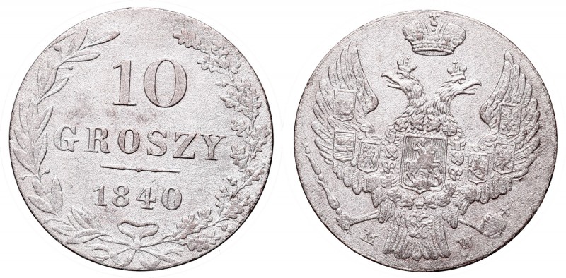 Kingdom of Poland, 10 groschen 1840
Królestwo Polskie, 10 groszy 1840
 Bardzo ...