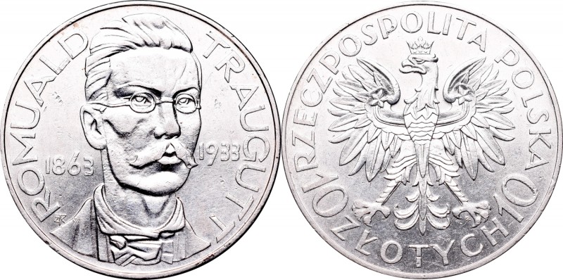 II Republic, 10 zlotych 1933, Traugutt
II Rzeczpospolita, 10 złotych 1933 Traug...