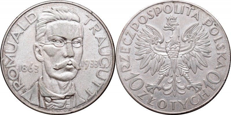 II Republic of Poland, 10 zlote 1933, Warsaw
II Rzeczpospolita, 10 złotych 1933...