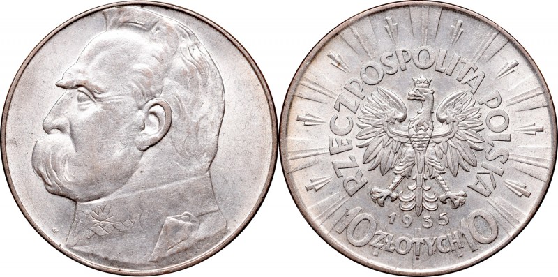 II Republic, 10 zlotych 1935, Pilsudski
II Rzeczpospolita, 10 złotych 1935 Piłs...