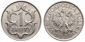 II Rzeczpospolita, 1 złoty 1929
 Okołomenniczy egzemplarz. Patyna. 

Grade: AU 
 Polen, Poland