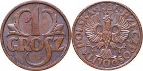 II Republic, 1 groschen 1936
II Rzeczpospolita, 1 grosz 1936
 Piękny, około menniczy egzemplarz. 

Grade: AU 
 Polen, Poland