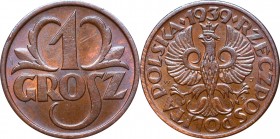 II Republic of Poland, 1 groschen 1939
II Rzeczpospolita, 1 grosz 1939
 Menniczy egzemplarz. 

Grade: UNC 
 Polen, Poland
