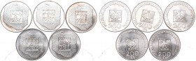 PRL, a set of silver coins XXX years of the PRL
PRL, zestaw srebrnych monet XXX lat PRL
 Ładne, około mennicze egzemplarze. Patyna, nalot, na niektó...