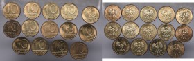 PRL, Set of 14 coins 10 zlotych 1988-89
PRL, Zestaw 14 monet 10 złotych 1988-89
 Piękne, mennicze egzemplarze, w większości z końcówki rolki bankowe...