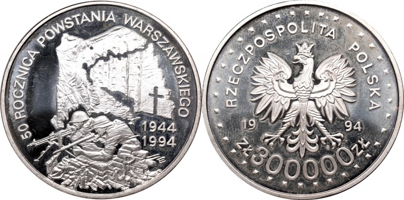 III RP, 300 000 zł, 50th Anniversary of the Warsaw Uprising
III RP, 300 000 zł,...