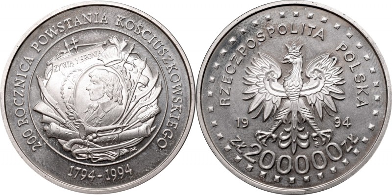 III RP, 200 000 zł, 200th Anniversary of the Kościuszko Uprising
III RP, 200 00...