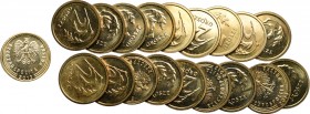 Set of 18 pieces, 2 groschen 2013
Zestaw 18 sztuk, 2 grosze 2013 Royal Mint
 Zestaw menniczych egzemplarzy groszy z mennicy Royal Mint, nakład 1.000...