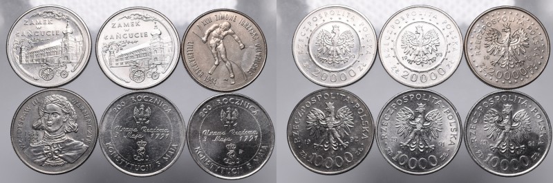 III RP, Set of 6 commemorative coins
III RP, Zestaw 6 monet okolicznościowych
...