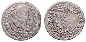 Śląsk, 3 krajcary 1615, Oleśnica
 Bardzo ładna okol-mennicza moneta, delikatna wada blachy, dore detale, patyna. 

Grade: XF+/AU 
Reference: Ejzen...