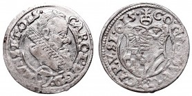 Silesia, Karol II, 3 kreuzer 1615, Oels
Śląsk, Karol II, 3 krajcary 1615, Oleśnica
 Ładnie zachowany egzemplarz, niedobicie. 

Grade: XF+ 
Refere...