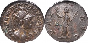 Roman Empire, Carus, Antoninian, Lugdunum GCN AU53
Cesarstwo Rzymskie, Karus, Antoninian Lugdunum - rzadkie popiersie GCN AU53
 Bardzo rzadki antoni...