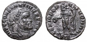 Roman Empire, Constantius I, Follis Siscia
Cesarstwo Rzymskie, Konstancjusz I, Follis Siscia
 Bardzo ładny egzemplarz. Dobrze zachowane pod patyną s...