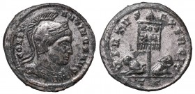 Roman Empire, Constantinus I, Follis Ticinum
Cesarstwo Rzymskie, Konstantyn I Wielki, Follis Ticinum
 Piękny egzemplarz z lekkimi ubytkami srebrzeni...