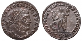 Roman Empire, Licinius, Follis Thessalonica
Cesarstwo Rzymskie, Licyniusz, Follis Tessaloniki
 Bardzo ładny egzemplarz. Patyna, nalot. Awers: popier...