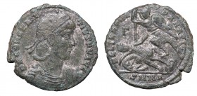 Roman Empire, Constantius II, Maiorina Nicomedia
Cesarstwo Rzymskie, Konstancjusz II, Majoryna Nikomedia
 Obiegowy egzemplarz rzadszej monety. Awers...