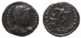 Roman Empire, Valentinian I, Follis Siscia
Cesarstwo Rzymskie, Walentynian I, Follis Siscia
 Ładny egzemplarz. Awers: popiersie cesarza w diademie p...