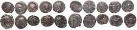 Roman Empire, Lot of antoniniani
Cesarstwo Rzymskie, Zestaw antoninianów
 Obiegowe egzemplarze. Patyna, nalot. 

Grade: VF 
 ancient, antike Rome...