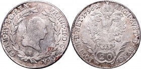 Austria, Franciszek II, 20 krajcarów 1796 B, Krzemnica
 Obiegowy w pełni czytelny egzemplarz. 

Grade: VF 
 Austria, Osterreich