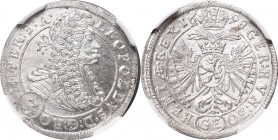 Austria, Leopold I, 3 kreuzer 1698, Prague - NGC MS66
Austria, Leopold I, 3 krajcary 1698, Praga - NGC MS66
 Piękny, wyselekcjonowany egzemplarz doc...