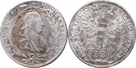 Austria, Maria Teresa, 20 krajcarów 1770 IC - SK
 Atrakcyjny lekko obiegowy egzemplarz. 

Grade: VF+ 
 Austria, Osterreich