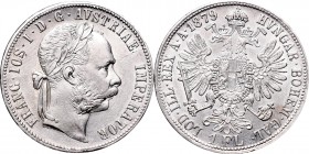 Austria, Franz Joseph I, 1 floren 1879
Austria, Franciszek Józef I, 1 floren 1879
 Piękny, około menniczy egzemplarz, bardzo ładny połysk menniczy. ...