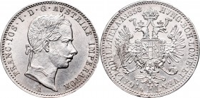 Austria, Franz Joseph, 1/4 florin 1858 A, Vien
Austria, Franciszek Józef, 1/4 florena 1858 A, Wiedeń
 Pięknie zachowany egzemplarz, bardzo ładny det...