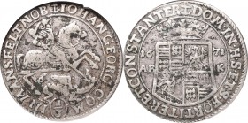 Germany, Mansfeld-Eisleben County, Johann Georg, 1/3 thaler 1671 - GCN
Niemcy, Mansfeld-Eisleben, Jan Grzegorz, 1/3 talara 1671 - GCN XF45
 Ładna, w...