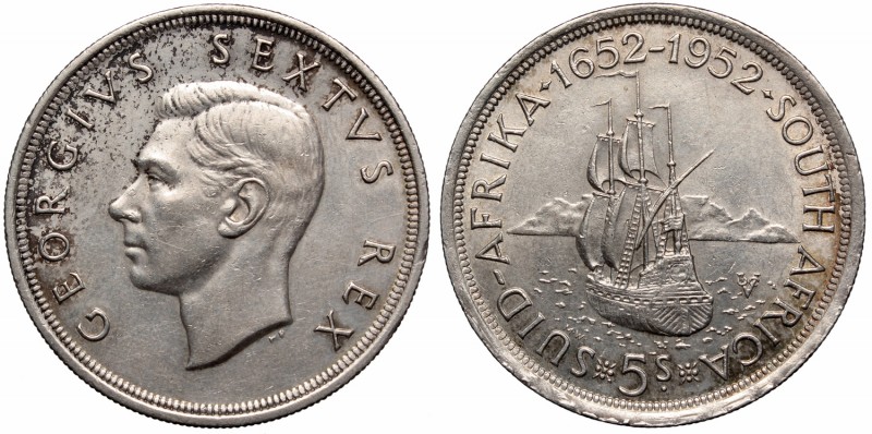 South Africa, 5 shillings 1952 - 300 years of Cape town
RPA, 5 szylingów 1952 -...