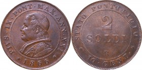 Vatican, Pius IX, 2 soldi = 10 centesimi 1866-R - Anno XXI
Watykan, Pius IX, 2 soldi = 10 centesimi 1866-R - Anno XXI
 Ładny egzemplarz w czekoladow...