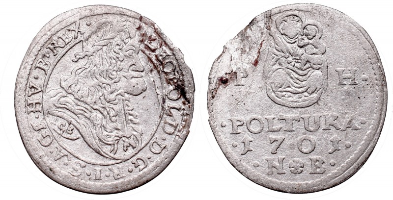 Hungary, Leopold I, Poltura 1701 EB
Węgry, Leopold I, Poltura 1701 NB
 Ładnie ...