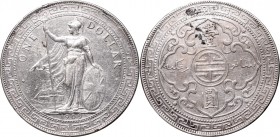 Wielka Brytania, 1 dolar 1909
 Moneta wybita dla handlu z krajami orientalnymi. 

Grade: VF+ 
 England, United Kingdom