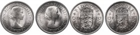 set 2x schilling 1953
Zestaw 2x schilling 1953
 Zestaw 2 menniczych monet 1 schillingowych z 1953 roku z odmiennymi herbami. 

Grade: UNC 
 Engla...
