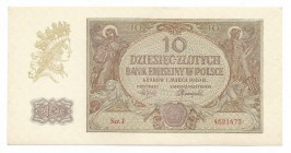 GG, 10 złotych 1940
 Emisyjny egzemplarz. 

Grade: UNC