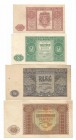 PRL, zestaw 1-10 złotych 1946
 1 i 2 złote bardzo ładne, wyższe nominały obiegowe. 

Grade: 3 do 2+