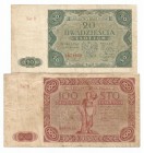 PRL, Zestaw 20-100 złotych 1947
 

Grade: VF-/VF