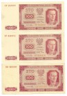 PRL, 100 złotych 1948
 Obiegowe egzemplarze ze zgięciami.

Grade: VF+