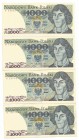 PRL, Zestaw 1000 złotych 1975
 Drobne nieświeżości. 

Grade: AU/1, 1